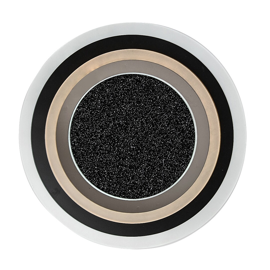 Rabalux - Plafonnier LED dimmable 56W/230V 3000/4000/6000K noir + télécommande Ø 45 cm