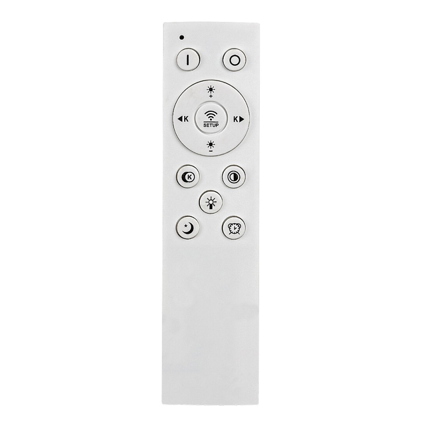 Rabalux - Plafonnier LED dimmable 60W/230V 3000/4000/6000K chrome mat/noir + télécommande 48x48 cm