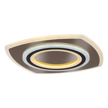 Rabalux - Plafonnier à intensité variable LED/60W/230V 3000/4000/6000K chrome mat/noir + Télécommande