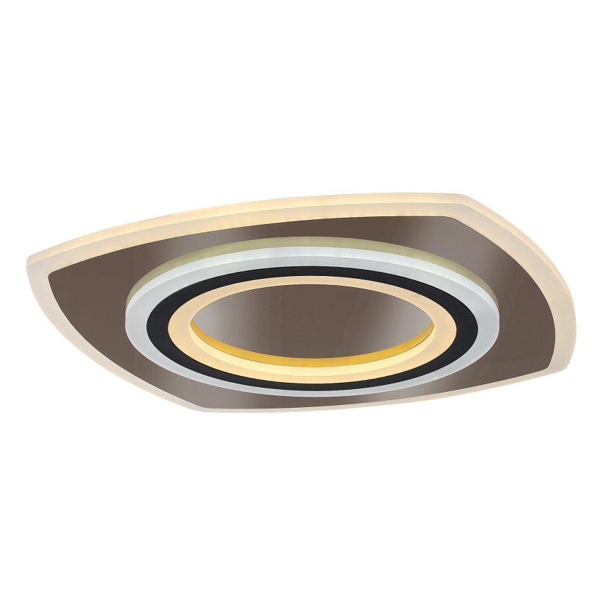 Rabalux - Plafonnier à intensité variable LED/60W/230V 3000/4000/6000K chrome mat/noir + Télécommande