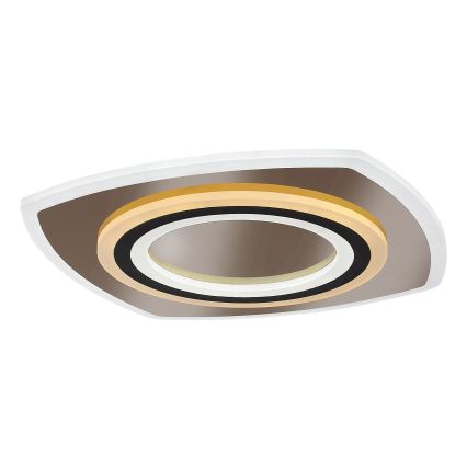 Rabalux - Plafonnier à intensité variable LED/60W/230V 3000/4000/6000K chrome mat/noir + Télécommande