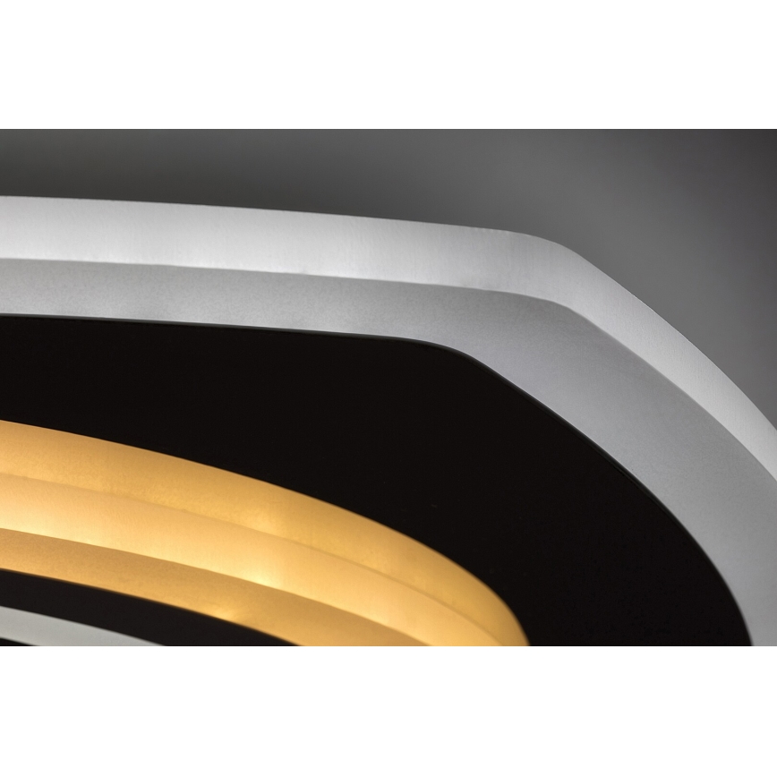 Rabalux - Dimbare LED-plafondlamp LED/60W/230V 3000/4000/6000K mat chroom + afstandsbediening 48x48 cm