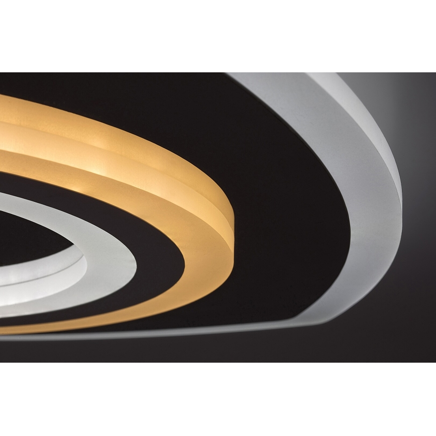 Rabalux - Dimbare LED-plafondlamp LED/60W/230V 3000/4000/6000K mat chroom + afstandsbediening 48x48 cm