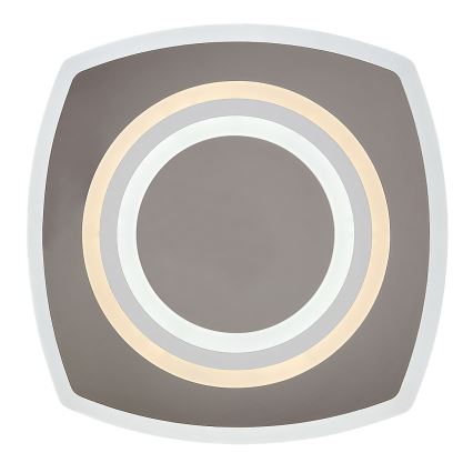 Rabalux - Dimbare LED-plafondlamp LED/60W/230V 3000/4000/6000K mat chroom + afstandsbediening 48x48 cm