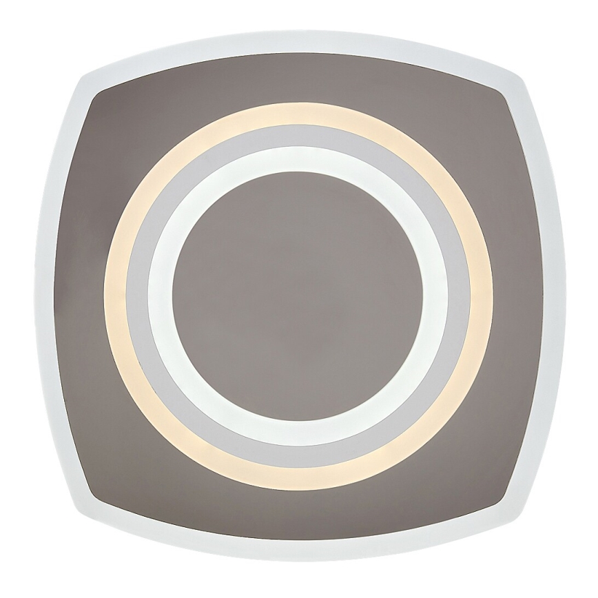 Rabalux - Dimbare LED-plafondlamp LED/60W/230V 3000/4000/6000K mat chroom + afstandsbediening 48x48 cm