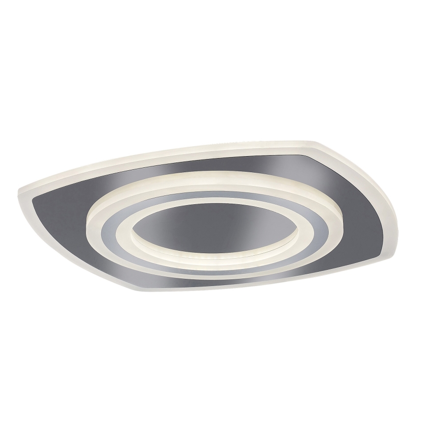 Rabalux - Plafonnier LED dimmable 60 W/230 V 3000/4000/6000 K, finition chrome mat + télécommande, 48x48 cm