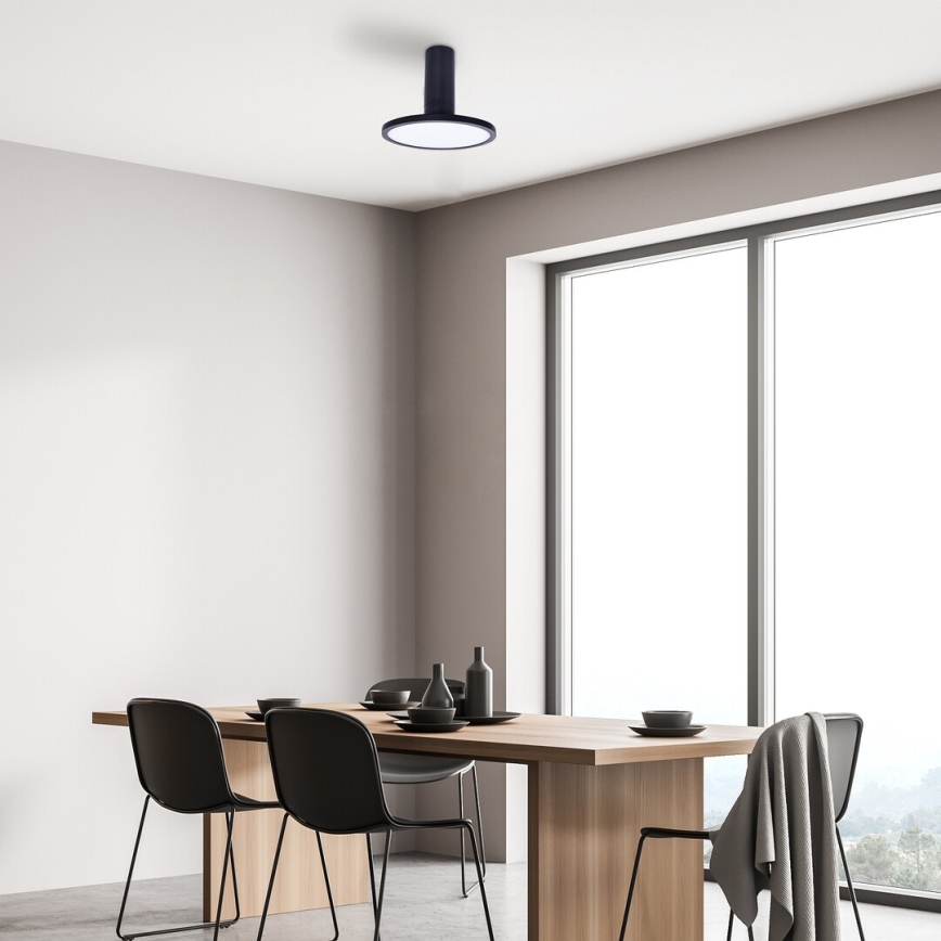 Rabalux - Plafonnier LED/20W/230V 3000K noir, diam. 20 cm