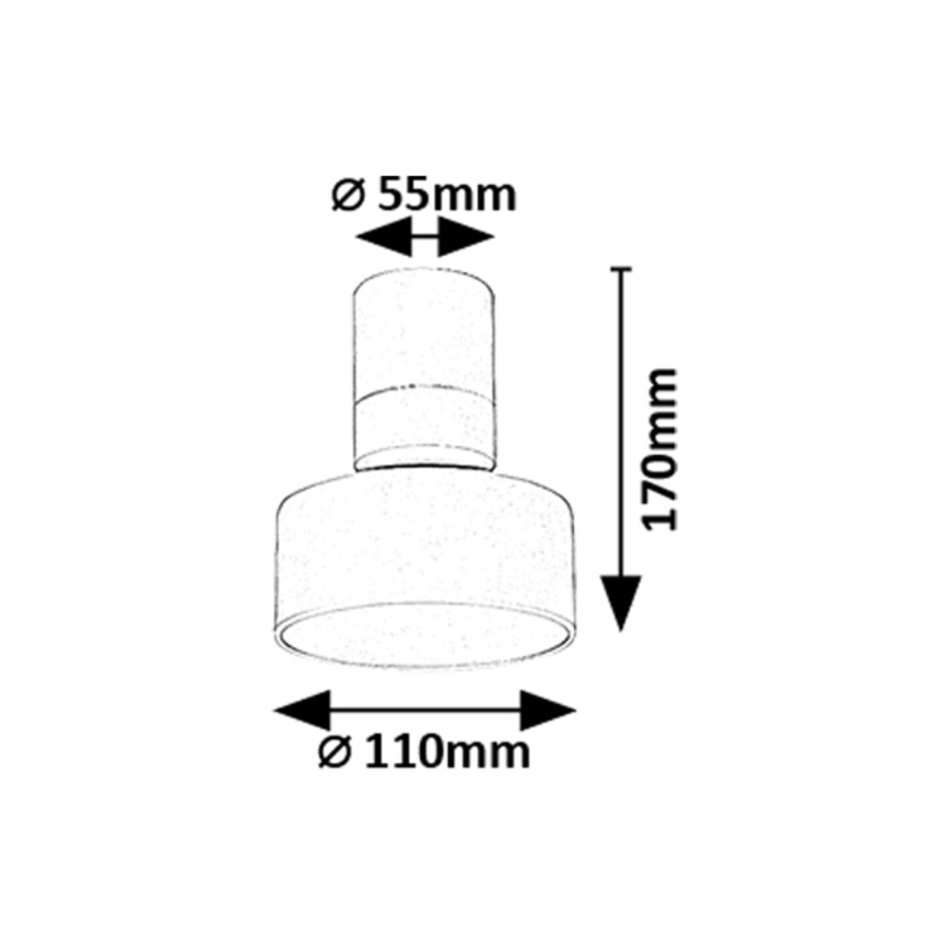 Rabalux - Plafonnier LED/10W/230V 3000K blanc