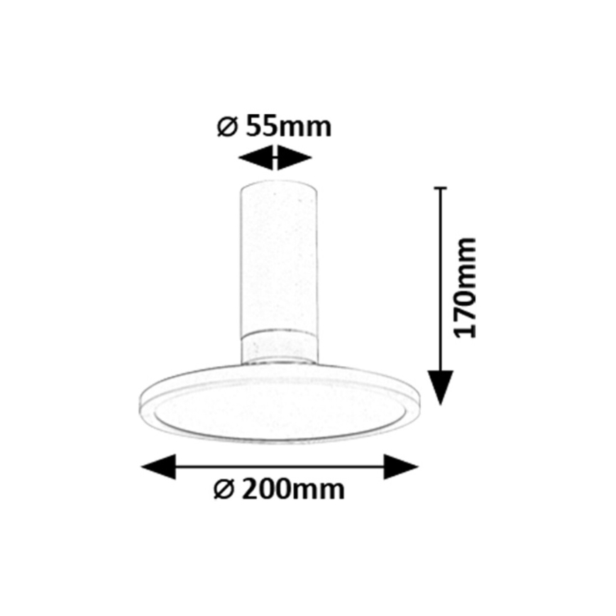 Rabalux - Plafonnier LED/20W/230V 3000K blanc Ø 20 cm