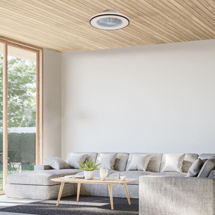 Rabalux - LED dimbare plafondlamp met ventilator LED/48W/230V 3000-6500K + afstandsbediening