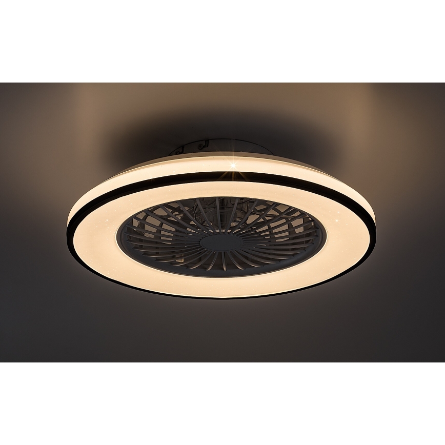 Rabalux - LED dimbare plafondlamp met ventilator LED/48W/230V 3000-6500K + afstandsbediening