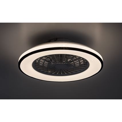 Rabalux - LED dimbare plafondlamp met ventilator LED/48W/230V 3000-6500K + afstandsbediening