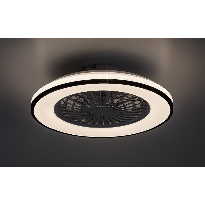Rabalux - LED dimbare plafondlamp met ventilator LED/48W/230V 3000-6500K + afstandsbediening