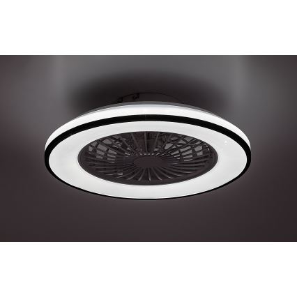 Rabalux - LED dimbare plafondlamp met ventilator LED/48W/230V 3000-6500K + afstandsbediening