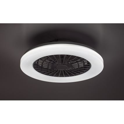 Rabalux - LED RGB dimbare plafondlamp met ventilator LED/48W/230V 3000-6500K + afstandsbediening