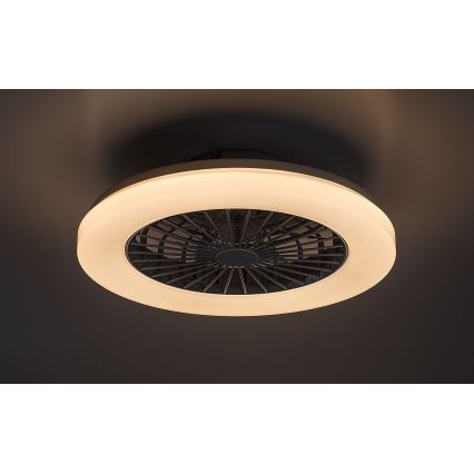 Rabalux - LED RGB dimbare plafondlamp met ventilator LED/48W/230V 3000-6500K + afstandsbediening
