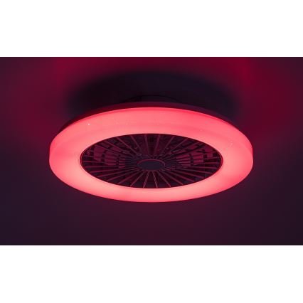 Rabalux - Plafonnier LED RGB dimmable avec ventilateur LED/48W/230V 3000-6500K + télécommande