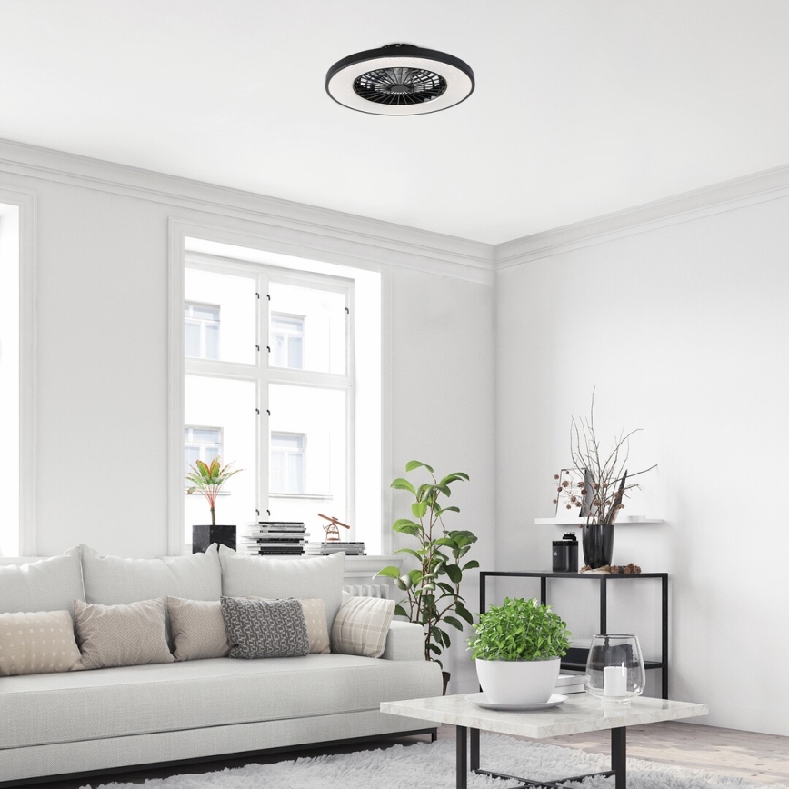 Rabalux - Plafonnier à intensité variable avec ventilateur LED/72W/230V 3000-6500K + Télécommande