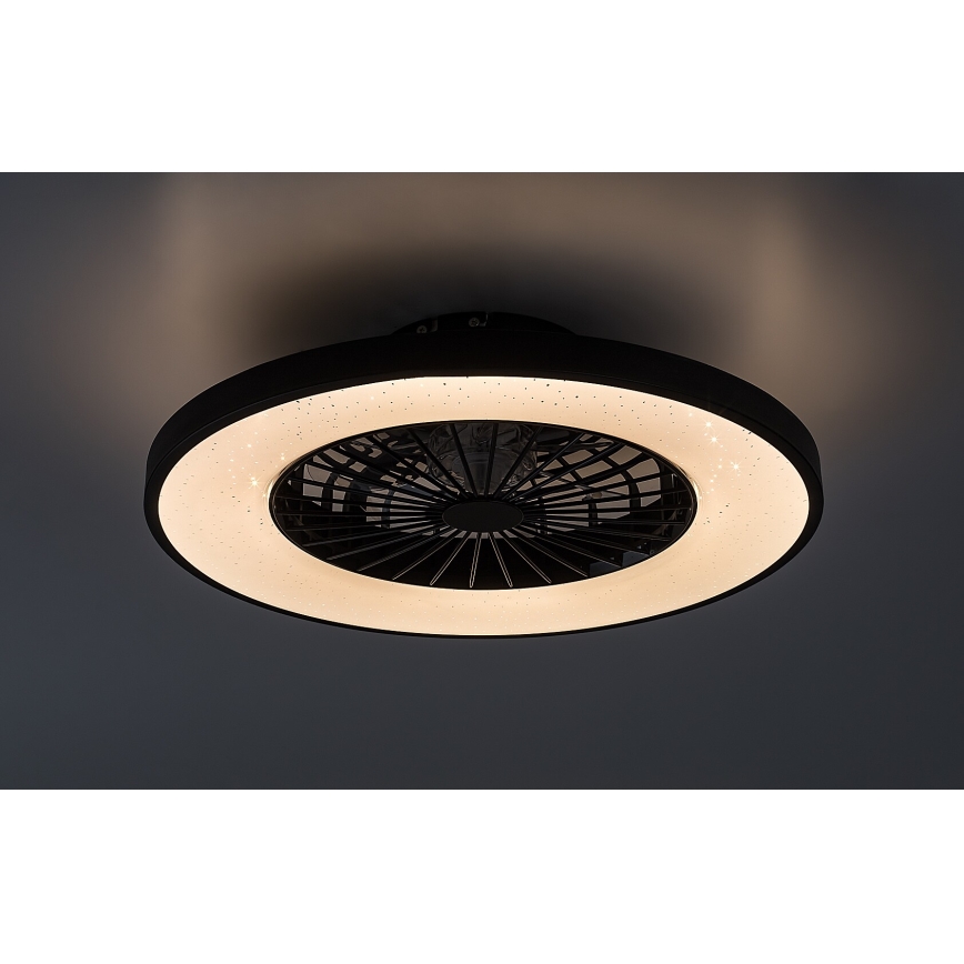 Rabalux - Plafonnier à intensité variable avec ventilateur LED/72W/230V 3000-6500K + Télécommande