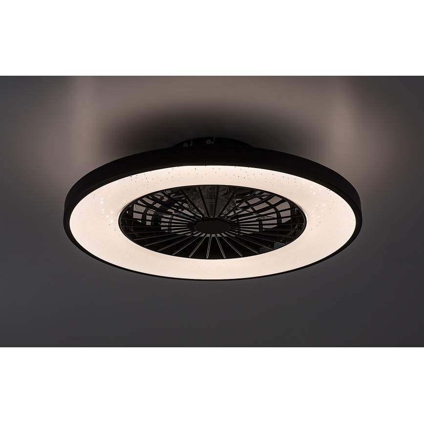 Rabalux - Plafonnier à intensité variable avec ventilateur LED/72W/230V 3000-6500K + Télécommande