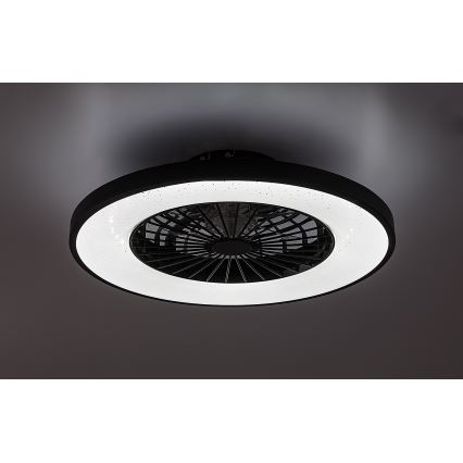 Rabalux - Plafonnier à intensité variable avec ventilateur LED/72W/230V 3000-6500K + Télécommande