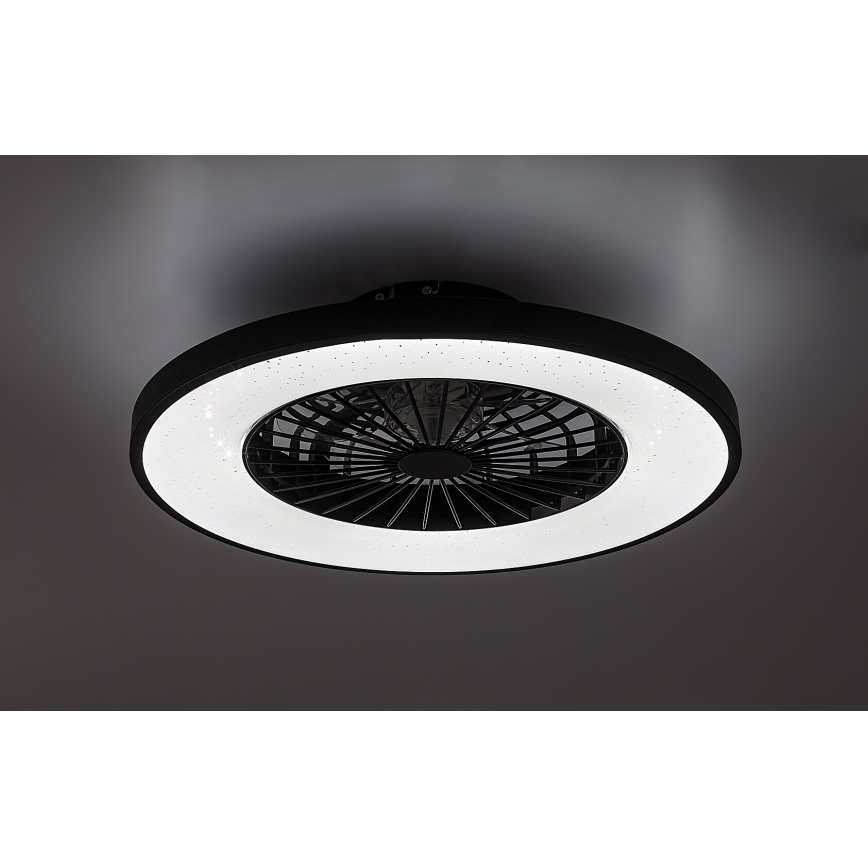 Rabalux - Plafonnier à intensité variable avec ventilateur LED/72W/230V 3000-6500K + Télécommande