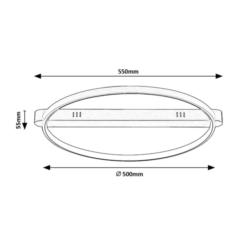 Rabalux - LED plafondlamp LED/45W/230V 3000K 50x55 cm goudkleurig