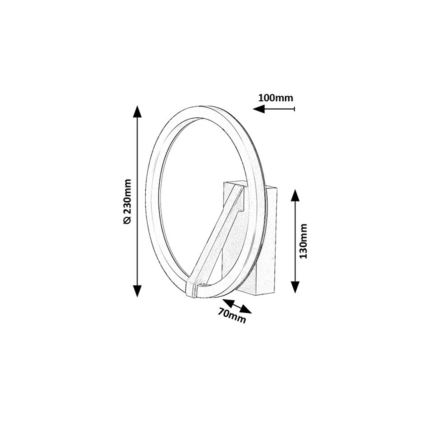 Rabalux - LED-wandlamp LED/8W/230V 3000K