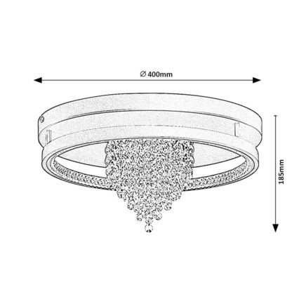 Rabalux - LED plafondlamp LED/30W/230V 3000/3500/4000K Ø 40 cm