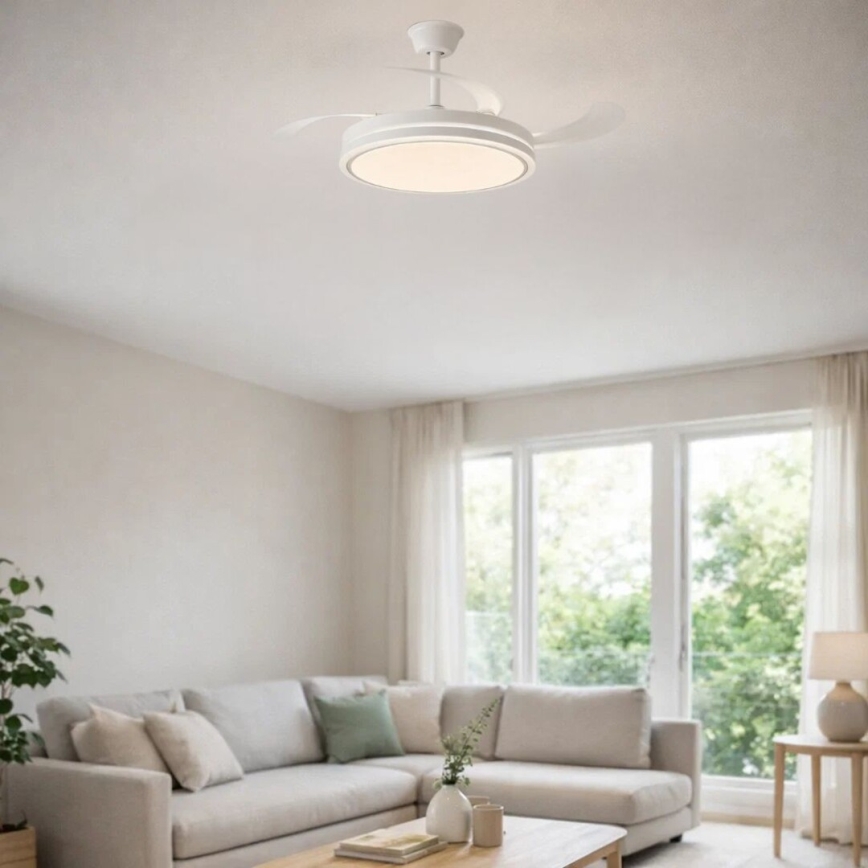 Rabalux - Dimbare LED-plafondlamp met ventilator LED/60W/230V 3000-6500K + afstandsbediening