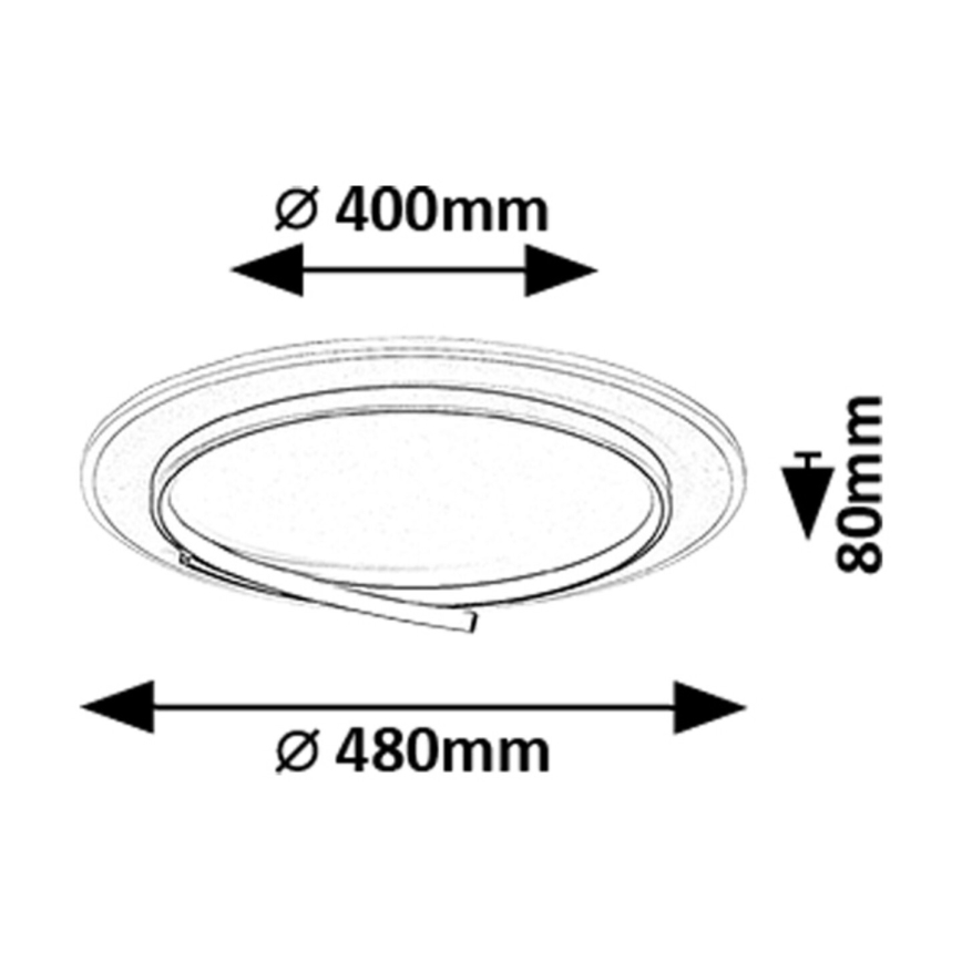 Rabalux - Plafonnier LED/40W/230V 4000K Ø 48 cm