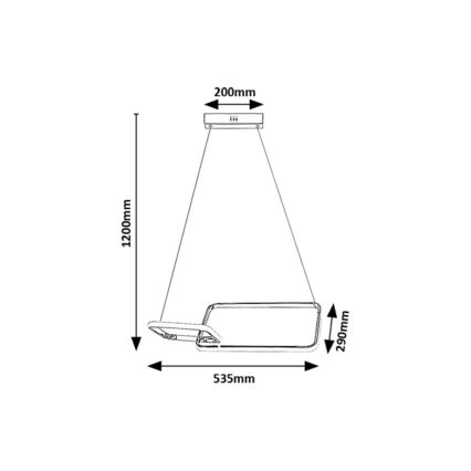 Rabalux - LED Bevestigde Hanglamp LED/36W/230V 4000K