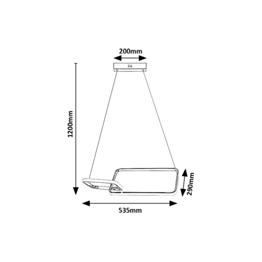 Rabalux - LED Bevestigde Hanglamp LED/36W/230V 4000K