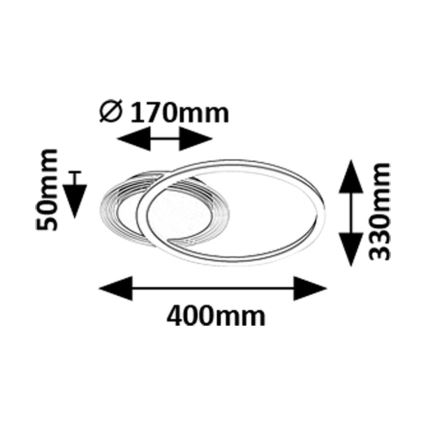 Rabalux - LED Plafondlamp LED/24W/230V 3000K