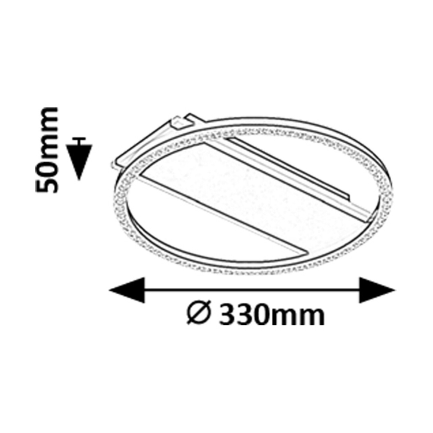 Rabalux - Plafonnier LED/24W/230V 3000K