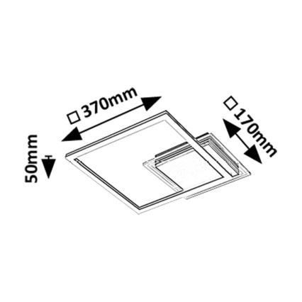 Rabalux - Plafonnier LED/24W/230V 3000K 37x37 cm