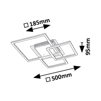 Rabalux - LED Plafondlamp LED/40W/230V 3000K