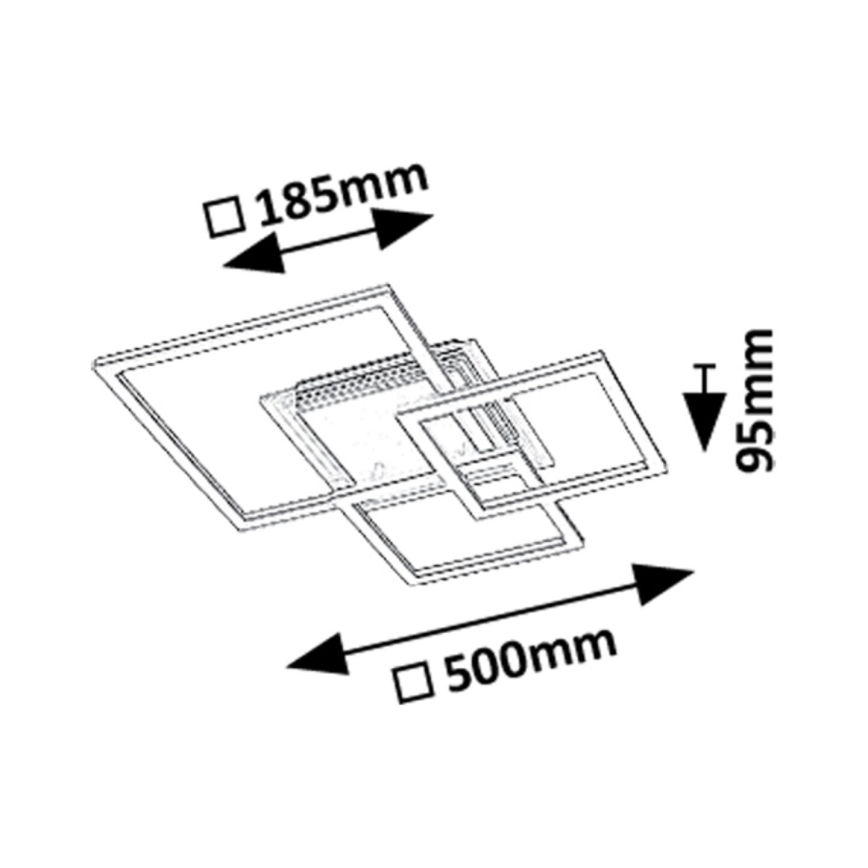 Rabalux - Plafonnier LED/40W/230V 3000K 50x50 cm