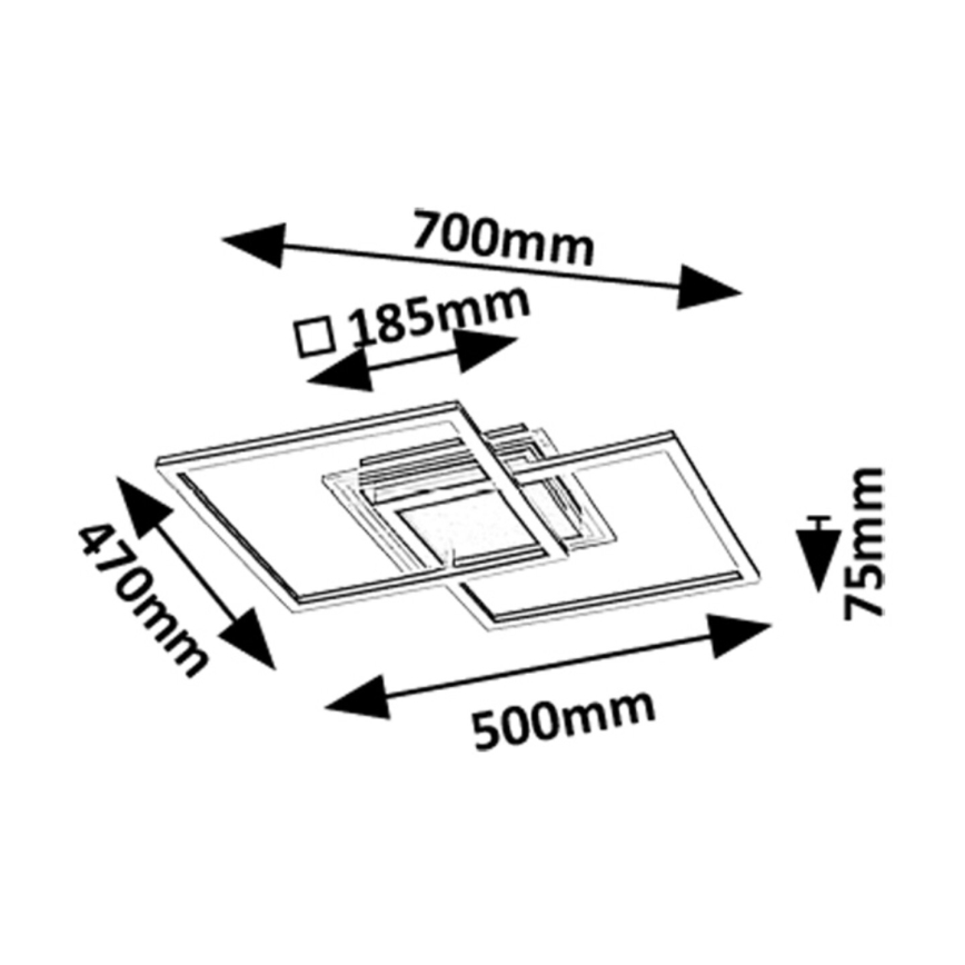Rabalux - Plafonnier LED/28W/230V 3000K