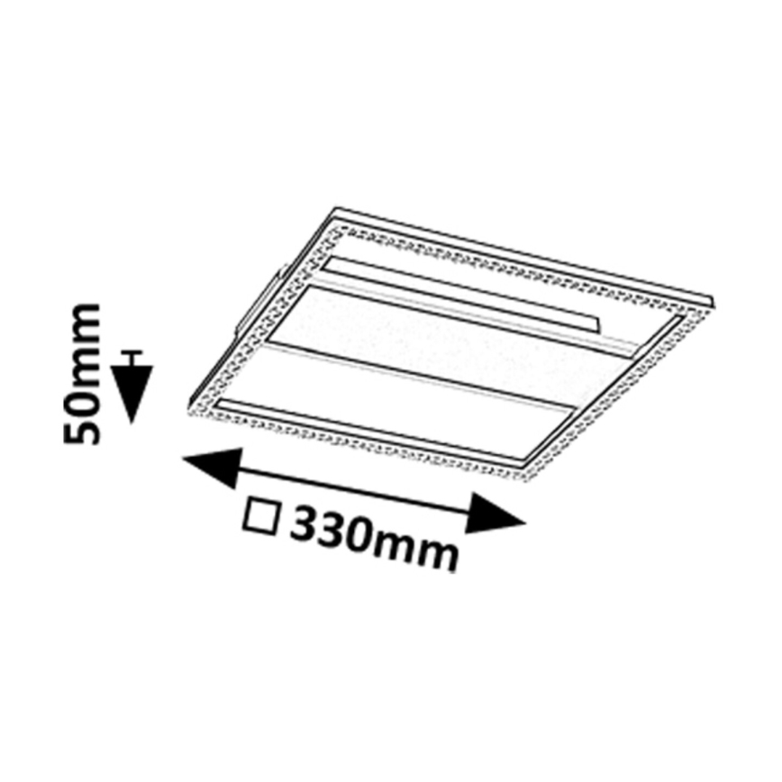 Rabalux - Plafonnier LED/24W/230V 4000K