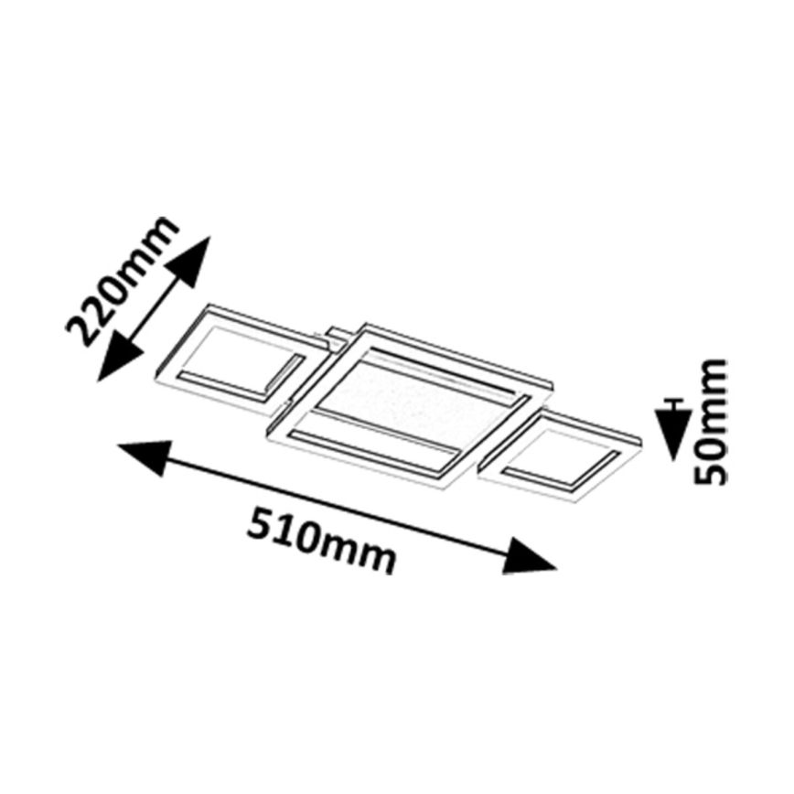 Rabalux - Plafonnier LED/24W/230V 4000K