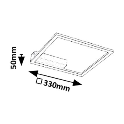 Rabalux - Plafonnier LED/24W/230V 3000K