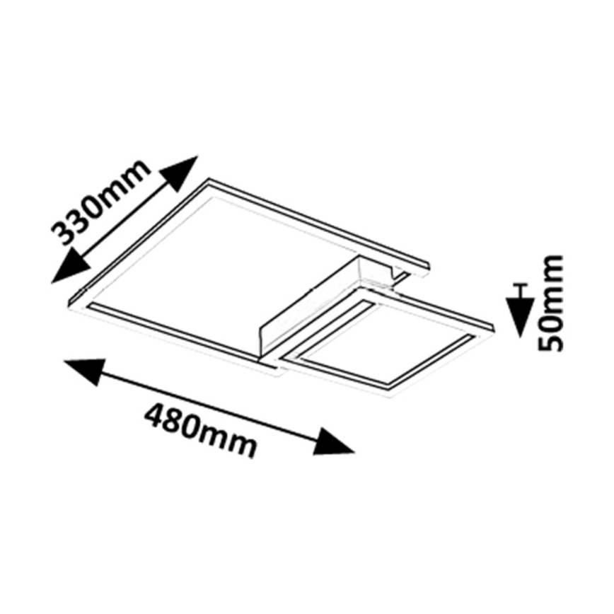 Rabalux - Plafonnier LED/24W/230V 3000K