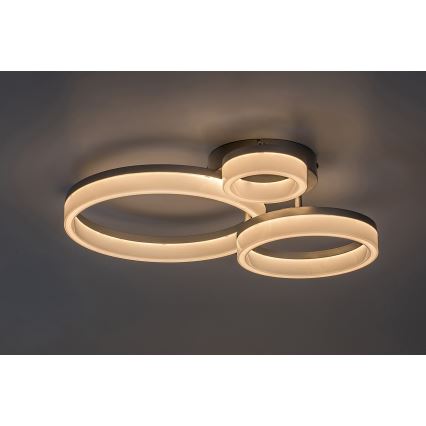 Rabalux - LED-plafondlamp LED/24W/230V 3000/4000/6500K 38x51 cm mat chroom