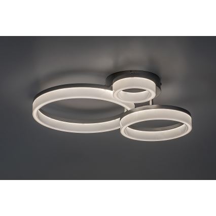 Rabalux - LED-plafondlamp LED/24W/230V 3000/4000/6500K 38x51 cm mat chroom