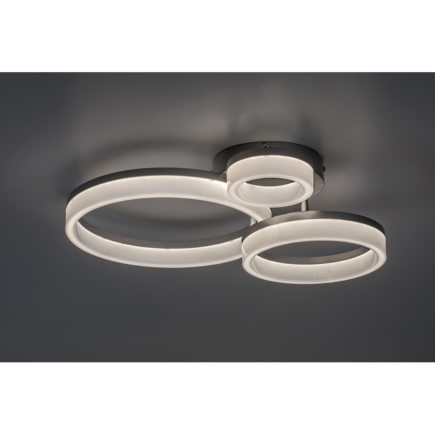 Rabalux - LED-plafondlamp LED/24W/230V 3000/4000/6500K 38x51 cm mat chroom