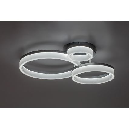 Rabalux - LED-plafondlamp LED/24W/230V 3000/4000/6500K 38x51 cm mat chroom