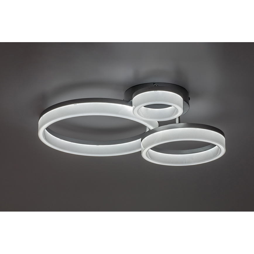 Rabalux - LED-plafondlamp LED/24W/230V 3000/4000/6500K 38x51 cm mat chroom