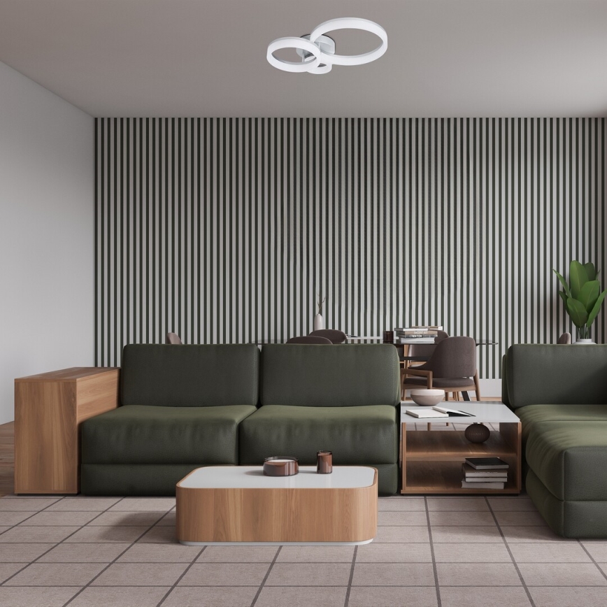 Rabalux - Plafonnier LED/24W/230V 3000/4000/6500K 38x51 cm chrome mat