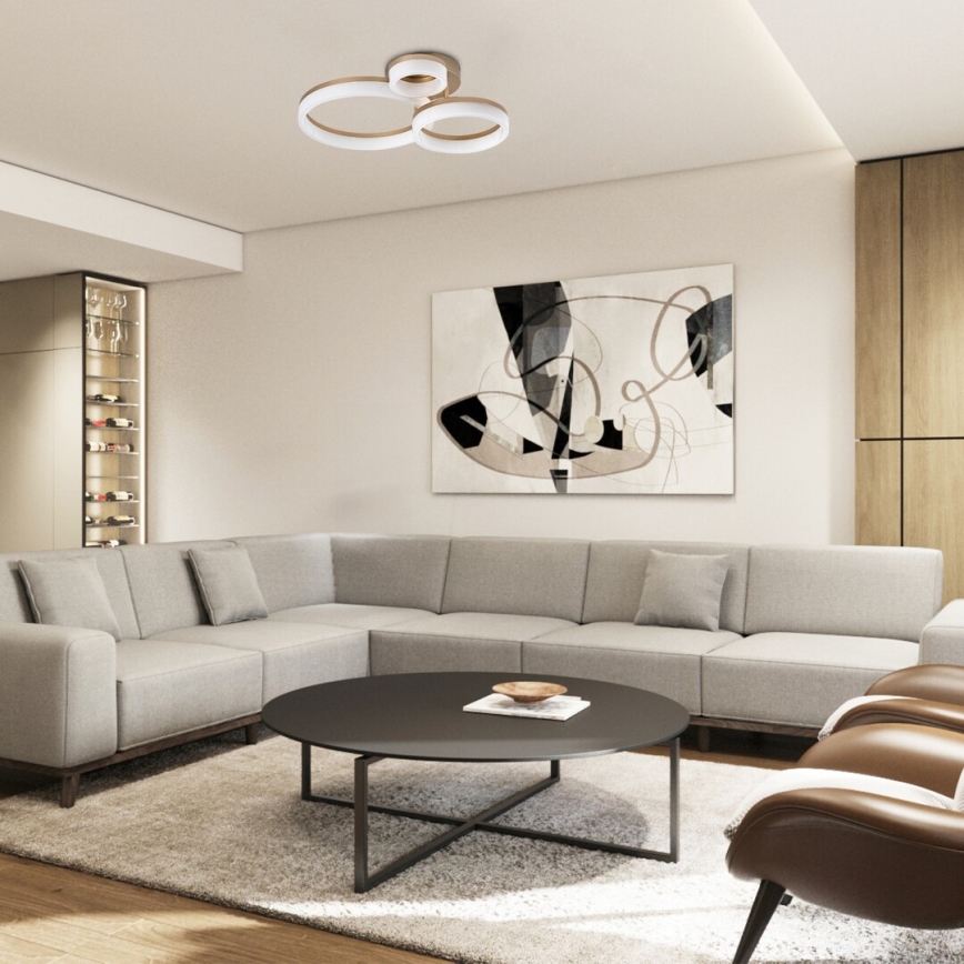 Rabalux - Plafonnier LED/24W/230V 3000/4000/6500K doré